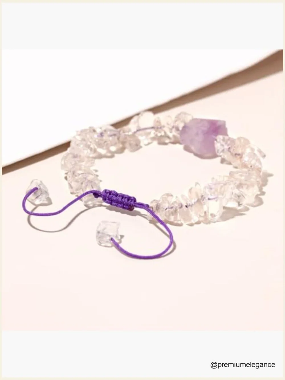 Spiritual Healing Raw Stone Bracelet Crystal Chips Beaded Bracelet Women Men